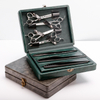 Leather Handmade Bags Scissor Bag Barber Tool Salon Storage Cabinet for Men