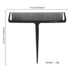 Heat Resistant T-Rat Tail Styling Comb Anti-static Hair Dye Sectioning Comb for Barber