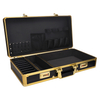 Hot Sale Portable Aluminum Barber Briefcase Barber Tools Suitcase Salon Password Gold Barber Case