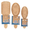 Natural Print Wood Hair Brush Paddle Detangling Hair Brush Comb Set With Gift Box for Women