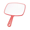 Professional Salon Hair Stylist Large Handheld Mirror w/Handle Wide Angle Barber Hairdressing Mirror Square Makeup Mirror