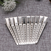 Hair Clips Hairdressing Duck Alligator Clips Stainless Steel Salon Tool Hair Sectioning Clip 10PCS 8.7cm Silver New Portable