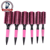 6 Size Round Hair Comb Hairdressing Brushes Ceramic Iron Brush Curler Styling Drying Curling