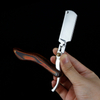 Senior Wood Handle Blade Shaving Razors Professional Barber Shaver Eyebrow Razor Men's Replaceable Blade Razor Hair Knife Gift