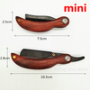 New Blades Shaving Razor MiNi Men's Razor Redwood Handle Barber Hair Cut Razor Portable Change Blade Type Shaving Knife