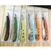 Colourful Professional Manual Shaver Straight Edge Stainless Steel Sharp Barber Razor Folding Shaving Beard Cutter