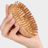 1PCS Bamboo Hair Brush Airbag Paddle Massage Combs Solid Wood Cushion Anti-Static Scalp Brush Hair Care Healthy Massager Comb