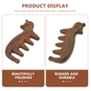 1pc Cat Shaped Massage Comb Wooden Massage Comb Mini Handheld Massage Comb Acupoint Massager Meridian Comb 9x5cm