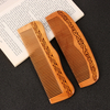 Chinese Natural Peach Wood Handcrafted Fine Tooth Comb Anti-Static Head Massage Beard Classic Comb Hair Styling Hair Care Tool