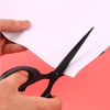 Stainless Steel Sewing Scissors Blade Safe Cutter Black Coating Non-Stick For Paper Hand Craft Scissors Stationery Scissors