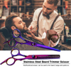 6 inch Professional Tooth Scissors Flat Scissors for Barbers and Hairdressers Special Fine Scissors for Thinning Haircuts