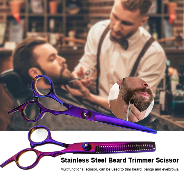 6 inch Professional Tooth Scissors Flat Scissors for Barbers and Hairdressers Special Fine Scissors for Thinning Haircuts