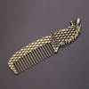 New Retro Magic Comb Badge Shape Comb Metal Comb Girl Gift Vintage Comb Slytherin College Style Comb Factory Direct Sales