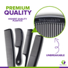 4 Piece Professional Comb Set Black - USA MADE - Fine Pro Tail Combs, Dresser Hair Comb Styling Comb 