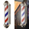 Barber Pole Light Rotating Hair Salon Shop Sign Stripe Barber Pole Stand Lamp Windproof Lighting Rainproof LED Lights for Indoor
