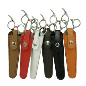 Leather Pouch Protects Barber Scissor Case Perfect for Travel Carry Bag