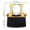 Small Ring Finger Mustache Brush Cleaning Nylon Bristle Ring Comb for Barber Hairdressing Tool