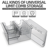 8 Grids Universal Hair Clipper Guards Tray Barber Tool Limit Comb Box Clipper Guard Holder