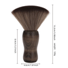 Custom Private Logo Softer Fiber Hair Hairdressing Neck Duster Fiber Brushes Wood Handle Neck Brush