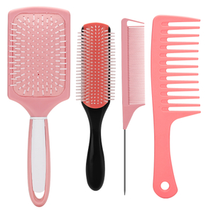 Household Hair Brush with Smooth Plastic Handle New Design Massage Air Cushion Hair Brush Set
