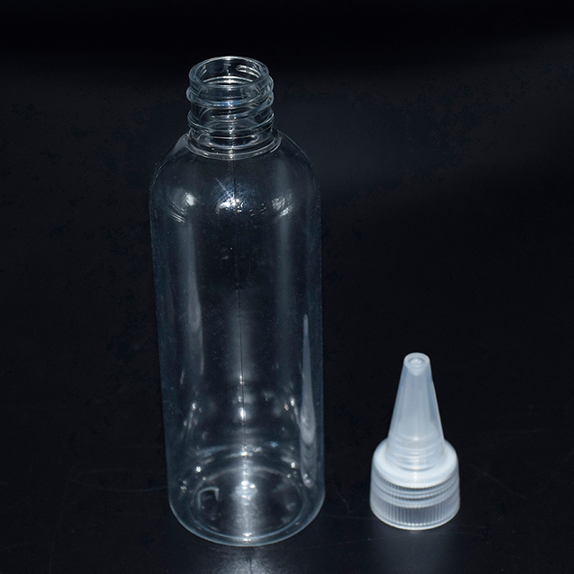 Long Nozzle Tip Cap Round Lotion Bottle