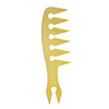 Electroplating Golden Beard Comb Salon Hair Tools Hairdresser Oil Hair Comb