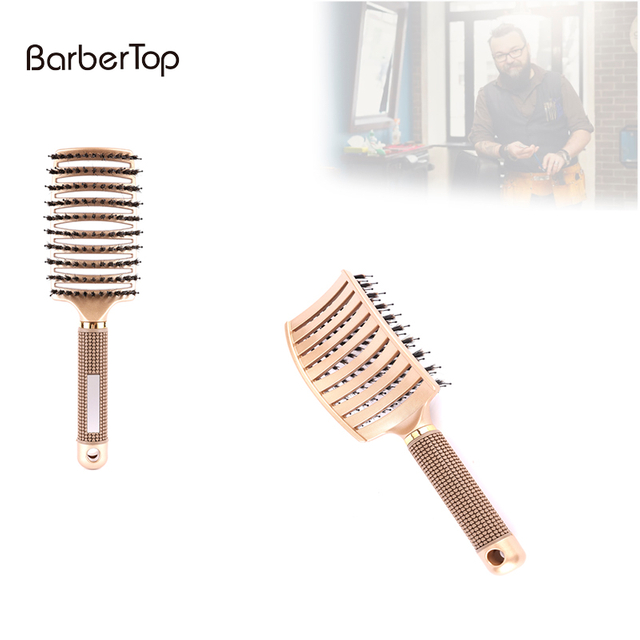 Golden Curly Scalp Massage Comb 