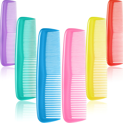 12 Pieces Colorful Hair Combs Set