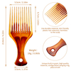 Men's Oil Head Comb Wide Tooth Salon Hair Styling Oil Comb with Plastic Handle