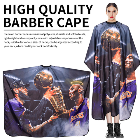 New Design Manufacturer High Quality Beauty Salon Polyester Fiber Custom Barber Capes