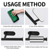 Barber Tin Foil Storage Rack Black Wall-mounted Tin Foil Holder Kichen Towel Paper Holder