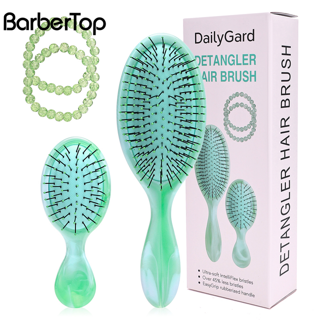 Customized Packaging Detangler Hair Brush Massage Hair Scalp Care Air Cushion Comb Sets