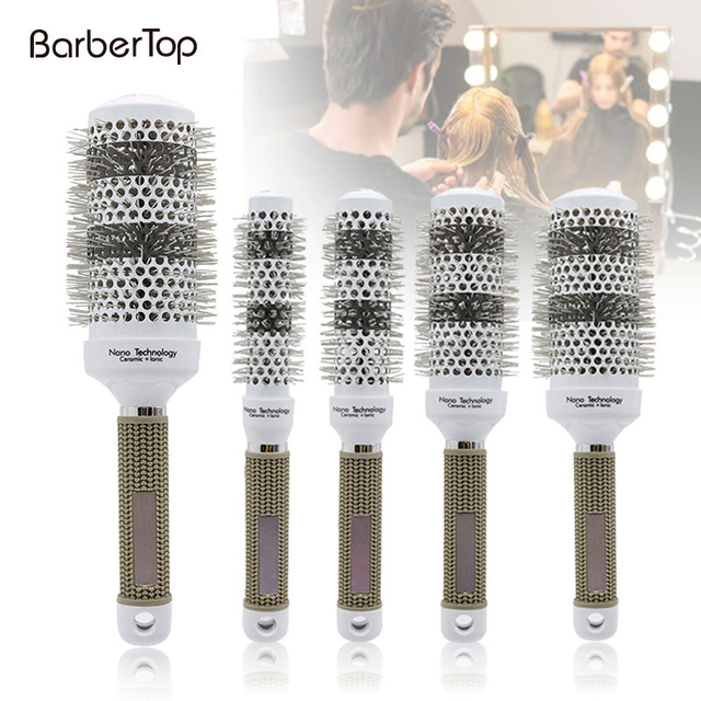 4 Size Ceramic Iron Hair Brush