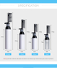 Treatment Hot Dye And Graduated with Comb Brush Dry Cleaning Bottles with Variety of Sizes