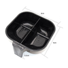 2 Slots Salon Hairdressing Coloring Dye Tinting Dyeing Mixing Bowl Black Color With Large Capacity Support LOGO Adding