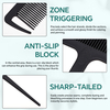 Heat Resistant T-Rat Tail Styling Comb Anti-static Hair Dye Sectioning Comb for Barber
