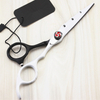 Professional Japan 440c 6 Inch White Hair Cutting Scissors Haircut Thinning Barber Makas Haircutting Shears Hairdresser Scissors