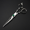 Professional Japan 440c steel 6 '' scissor Green gem hair scissors haircut thinning barber cutting shears hairdressing scissors