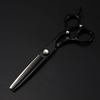 Professional JP 440c steel 6 '' Upscale Gem Black cut hair scissors haircut thinning barber cutting shears hairdressing scissors