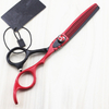 professional Japan 440c 6 '' red hair cutting scissors haircut thinning barber makas cut haircutting shears Hairdresser scissors