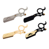 Straight Edge Barber Razor Haircut Beard Eyebrow Shaving Tools Manual Depilation Razor Hairdresser Trimming Blades Ring Shape