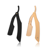 New Men's Straight Hairdresser Razor Hair Removal Shaving Aluminium Alloy Armpit Hair Folding Razor Hair Removal Tool
