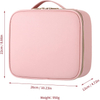 New Smart LED Makeup Bag With Mirror Large Capacity Professional Waterproof PU Leather Travel Cosmetic Case For Women