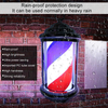 28cm Barber Shop Pole Rotating Lighting Red White Blue Stripe Rotating Light Stripes Sign Hair Wall Hanging LED Downlights