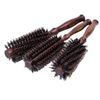 Wholesale Wood Handle Round Roll Comb Rat-Tail Shaped Straight Hair Curly Hair Roll Brush