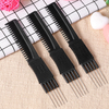 3 Pack Carbon Lift Teasing Combs with Metal Prong, Salon Teasing Back Combs Carbon Comb with Stainless Steel Lift