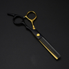 professional JP 440c steel 6 inch black gold hair cutting scissors haircut thinning barber cut shears tools Hairdresser scissors
