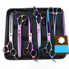 7.5 Inch Pet Scissors Kit,Straight Cut And Thinning And Curved Scissor And Fish Bone Shears Dog Grooming Set