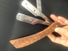 1Pcs Manual Wood Handle Shaving Razor Men's Razor Classic Professional Barber Hair Cut Razor Change Blade Type Shaving Knife