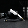 1pcs Manual Wooden Handle Shaving Razor Men's High Quality Professional Barber Hair Cut Razor Change Blade Type Shaving Knife